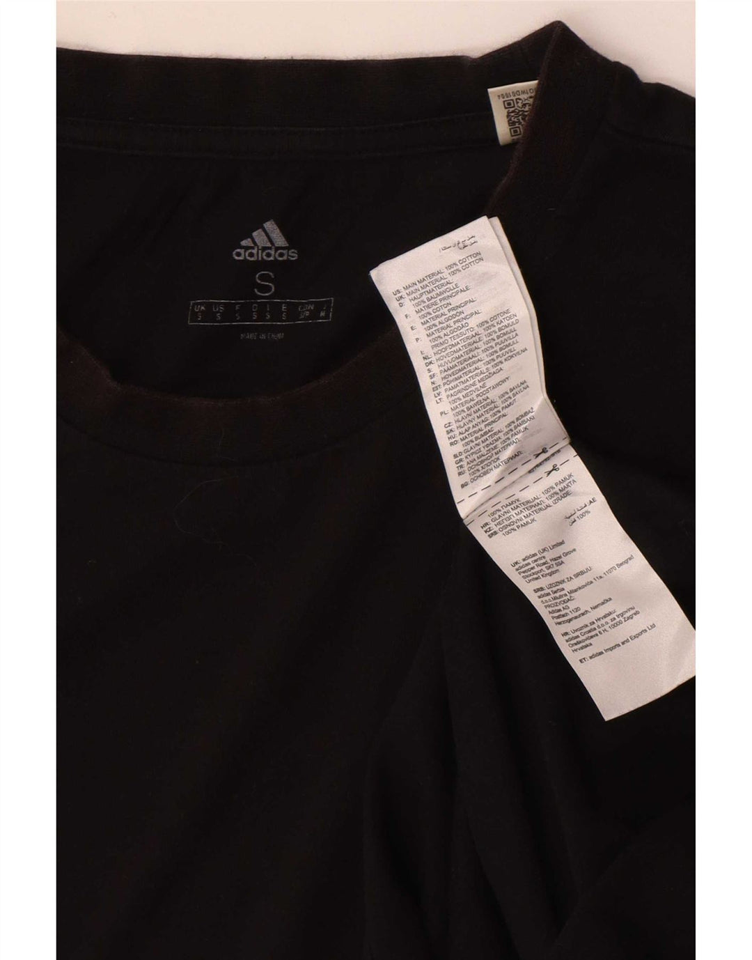 Adidas T-Shirt Homme Haut Petit Coton Noir