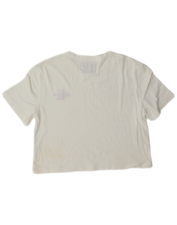 Calvin Klein T-shirt court pour femme UK 6 XS Blanc