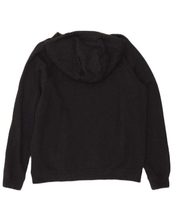 Nike Pull à capuche surdimensionné graphique pour femme UK 10 Petit coton noir