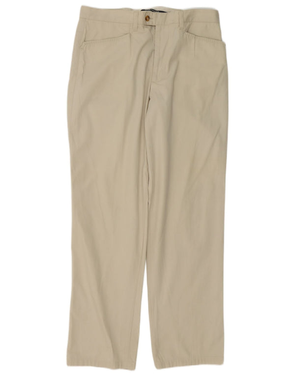 Brooksfield Pantalon décontracté droit pour homme IT 50 Large W34 L32 Coton beige