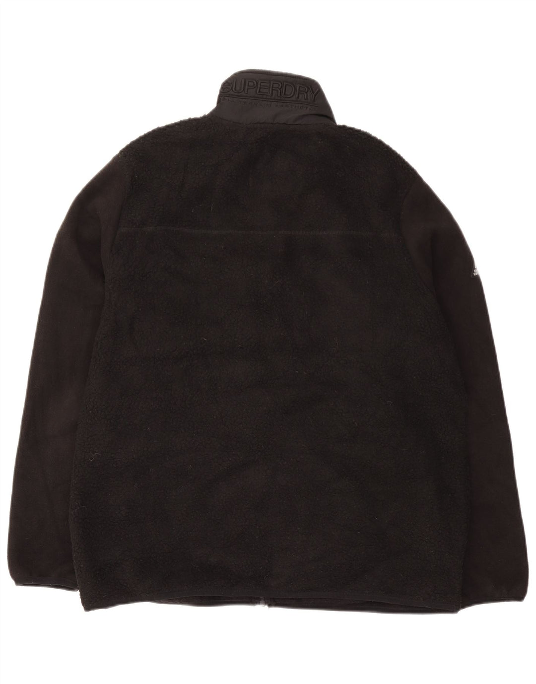 Superdry Veste Polaire Homme UK 44 2XL Noir Polyester
