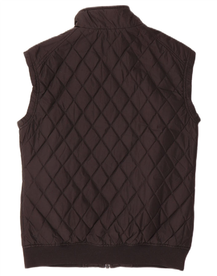Lyle & Scott Gilet matelassé pour femme UK 14 Large Noir Polyester