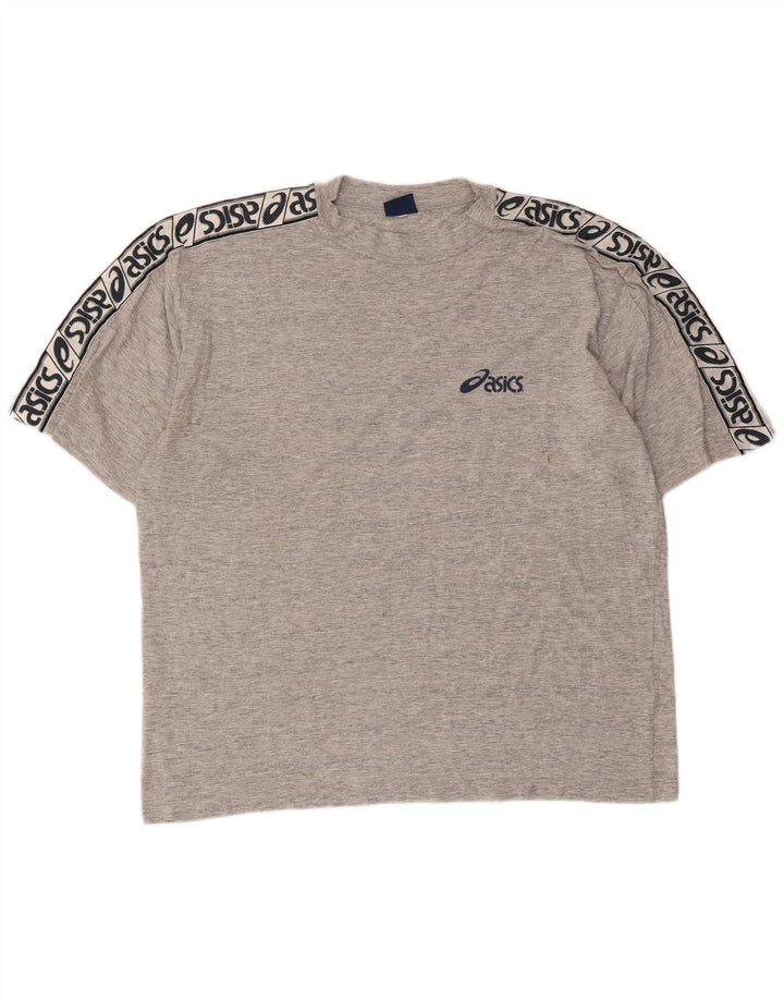 ASICS T-shirt graphique pour hommes en coton moucheté grand gris