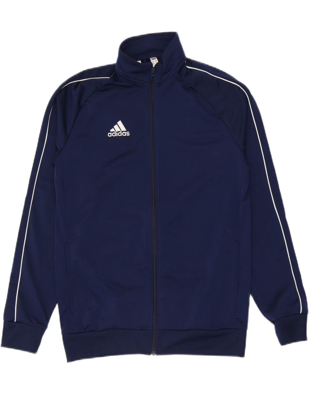 Veste de survêtement Adidas Garçon 15-16 ans Bleu Marine Polyester