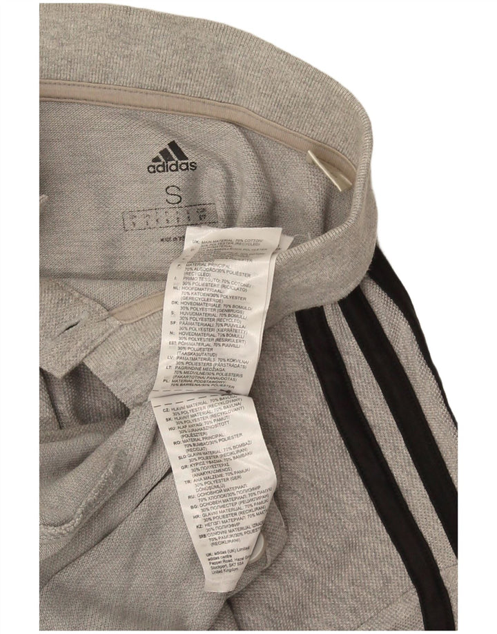 Adidas Polo Homme Petit Gris Moucheté Coton