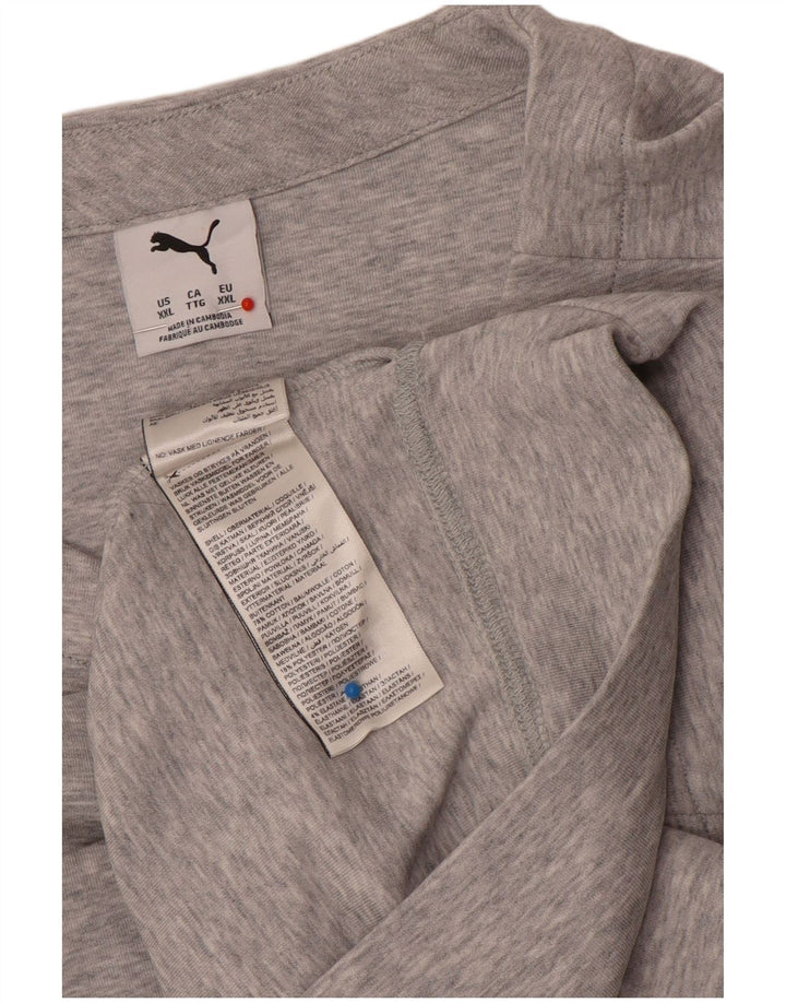 Puma Haut à manches longues pour homme 2XL Gris Coton