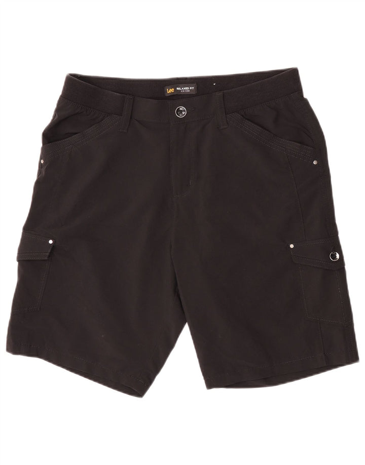 Lee Short cargo taille moyenne pour femme, coupe décontractée, US 10 Large W30 Noir