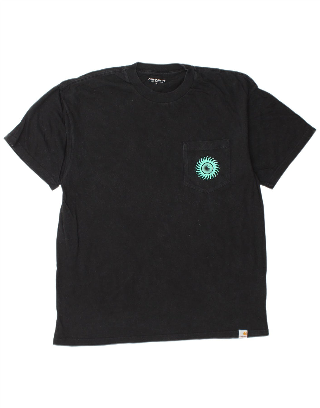 CARHARTT T-shirt graphique pour hommes, grand, en coton noir