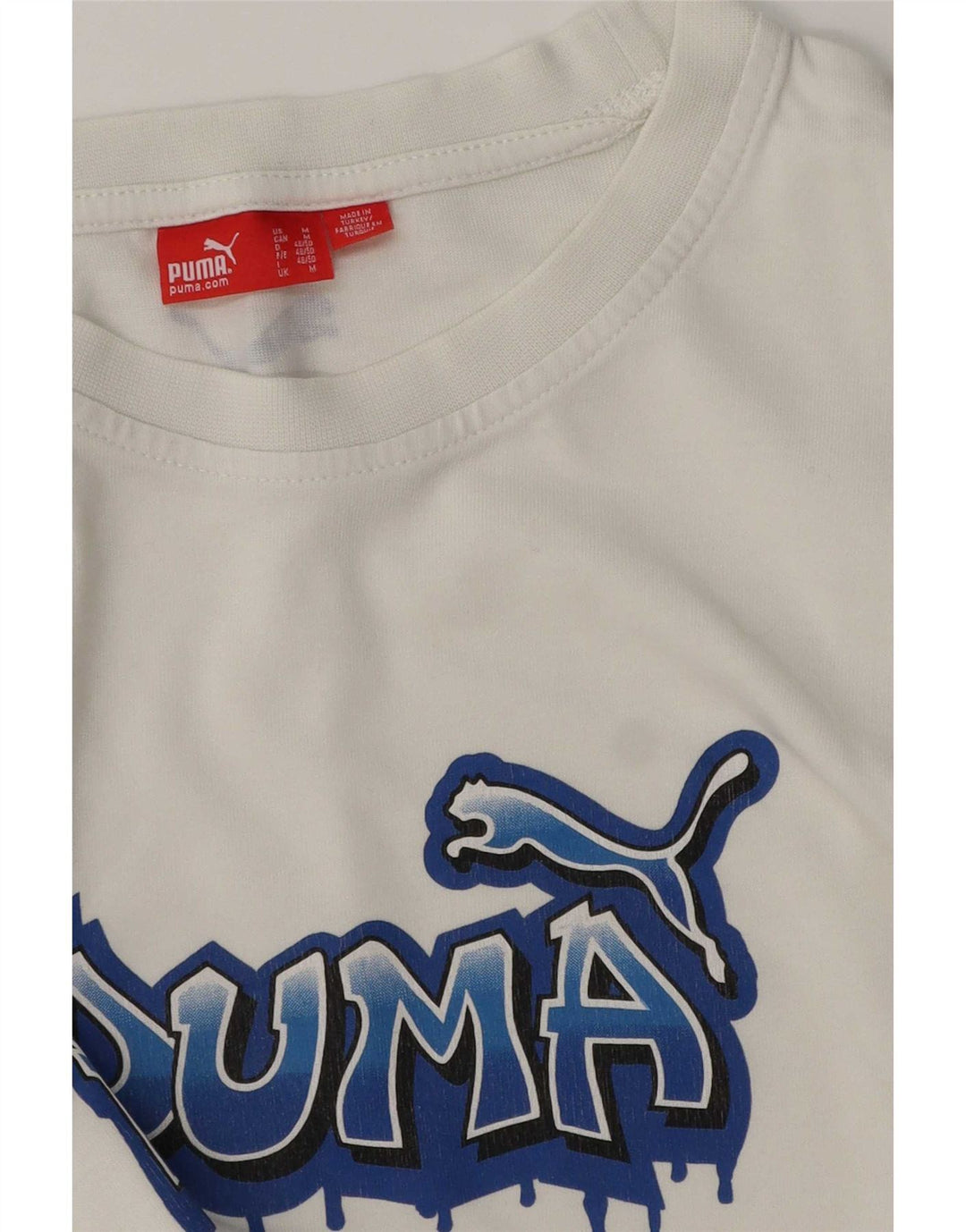 Puma Tee-Shirt Graphic Homme Blanc Moyen