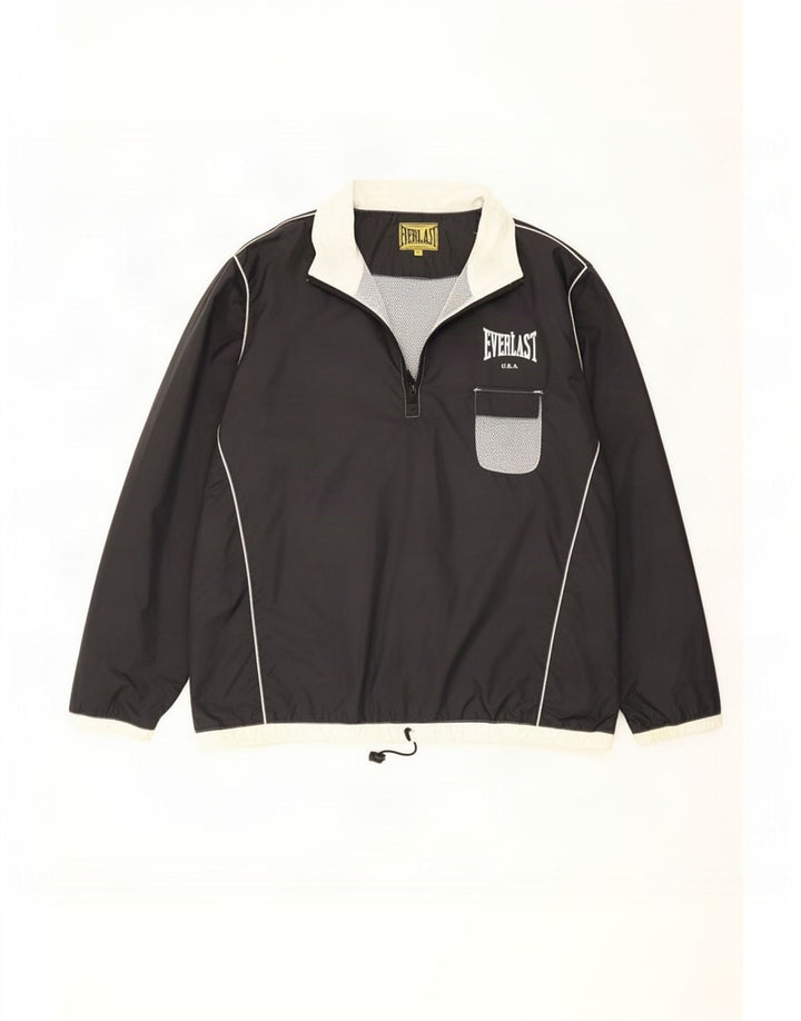 Everlast Veste de pluie pour homme avec motif graphique UK 40 Large Noir Nylon
