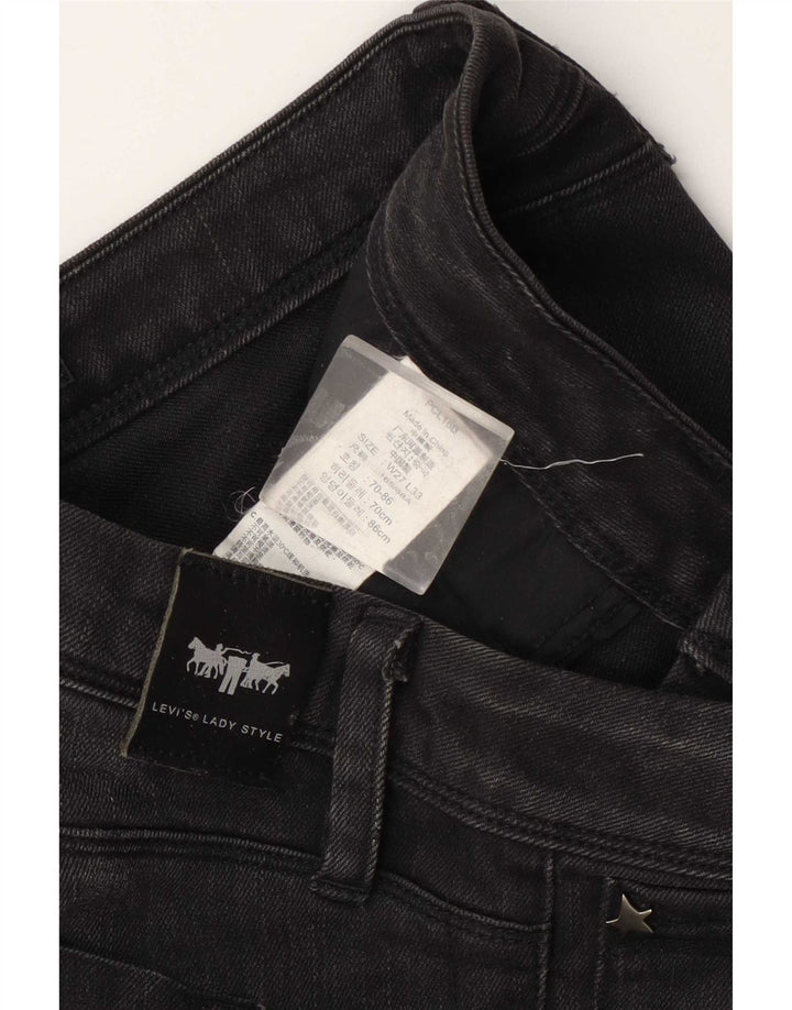 Levi's Jean Slim Taille Basse W27 L27 Femme Gris Coton