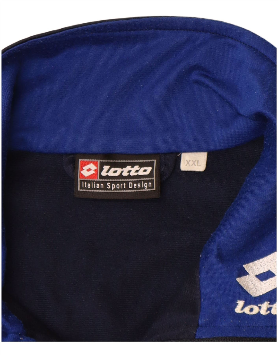LOTTO Veste de Survêtement Homme 2XL Bleu Marine Colorblock Polyester