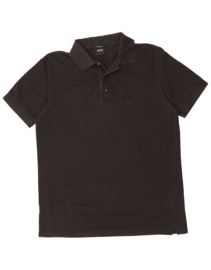 Hugo Boss Polo Homme Coton Noir Moyen