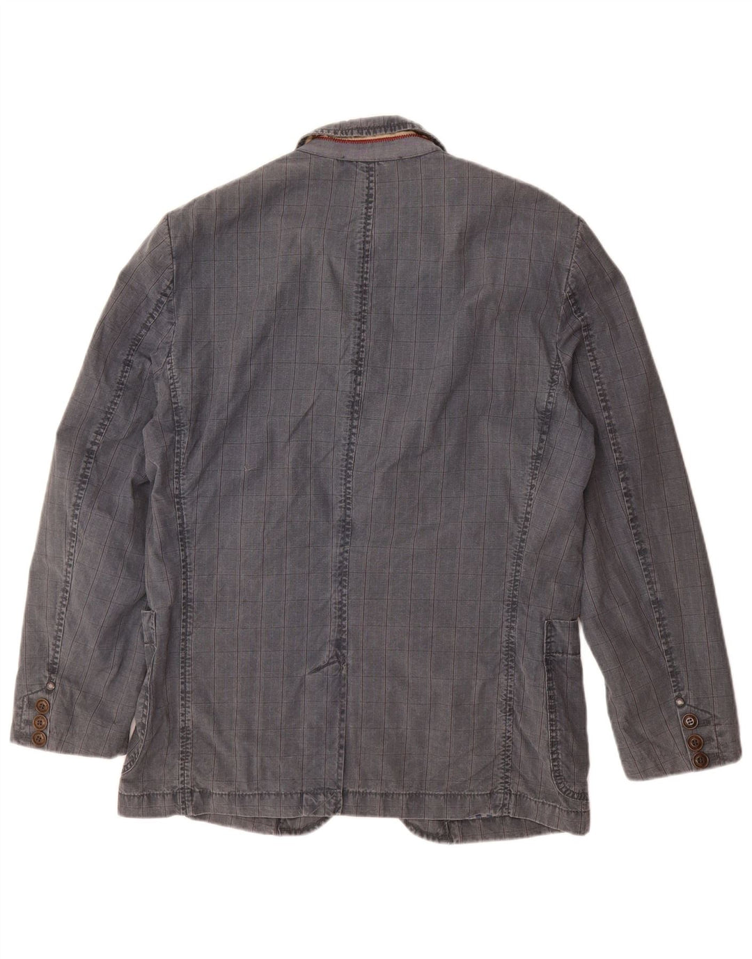 CAMEL ACTIVE Veste Blazer 2 Boutons Homme IT 48 Bleu Moyen à Carreaux Coton