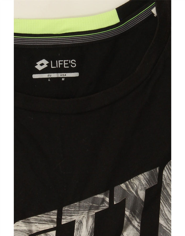 Lotto Débardeur Life's Graphic Homme Noir Moyen