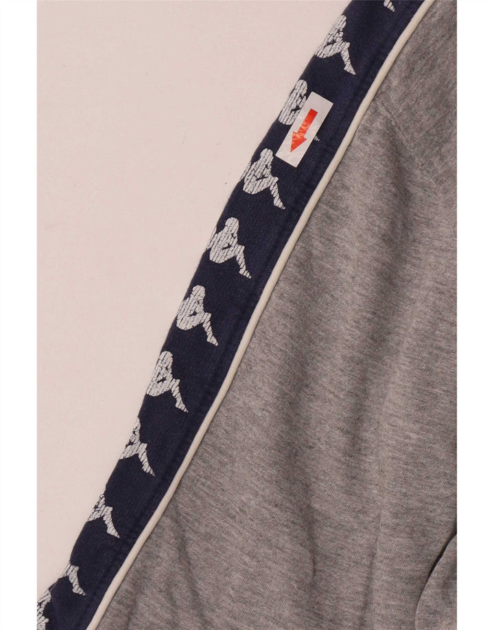 Kappa Sweat-shirt graphique pour femme UK 14 Gris moyen Colourblock