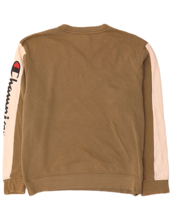 Champion Sweat-shirt Graphic Regular Fit pour homme XL Marron Colorblock
