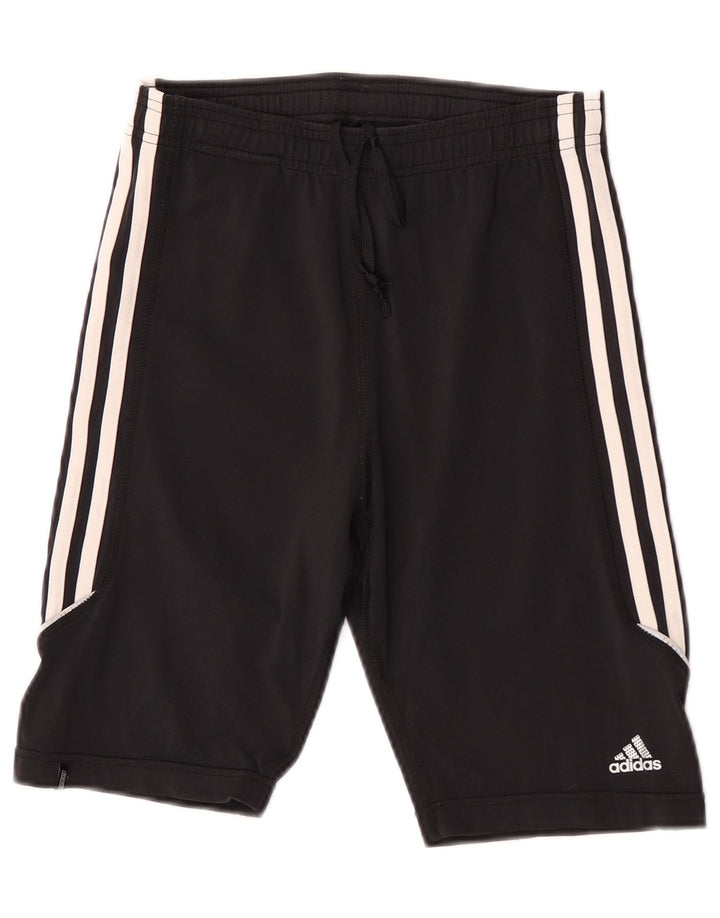 Adidas Short de sport pour femme UK 12 Medium Noir Nylon