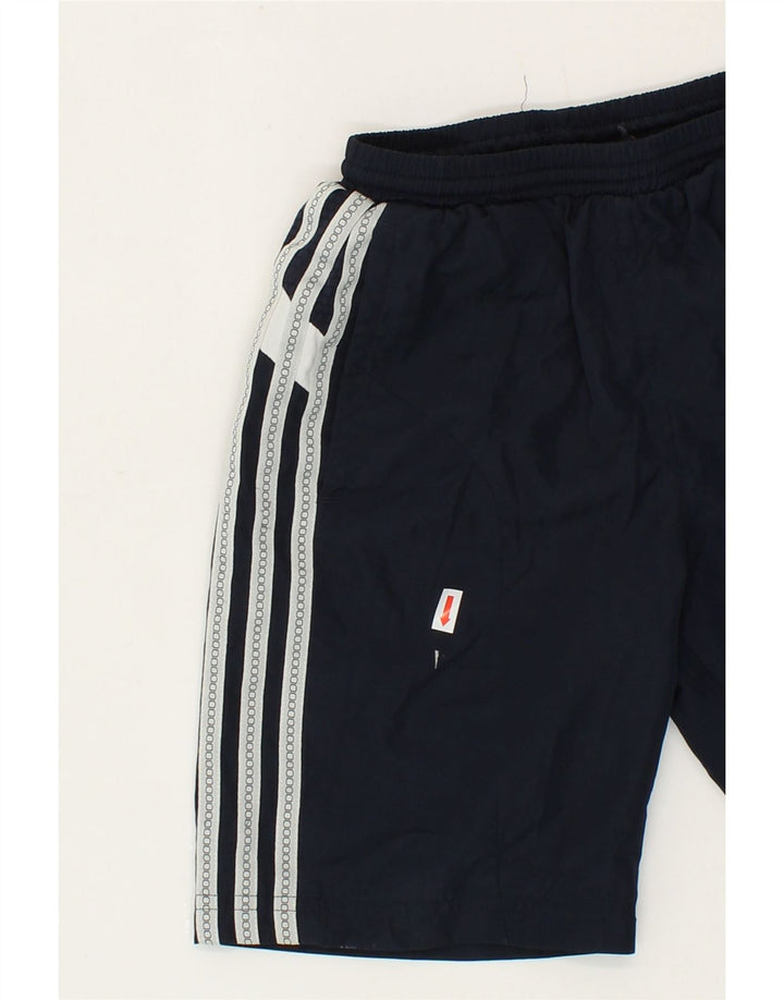 ADIDAS Boys Sport Shorts 7-8 Years Navy Blue Polyester Vintage Adidas and Second-Hand Adidas from Messina Hembry 