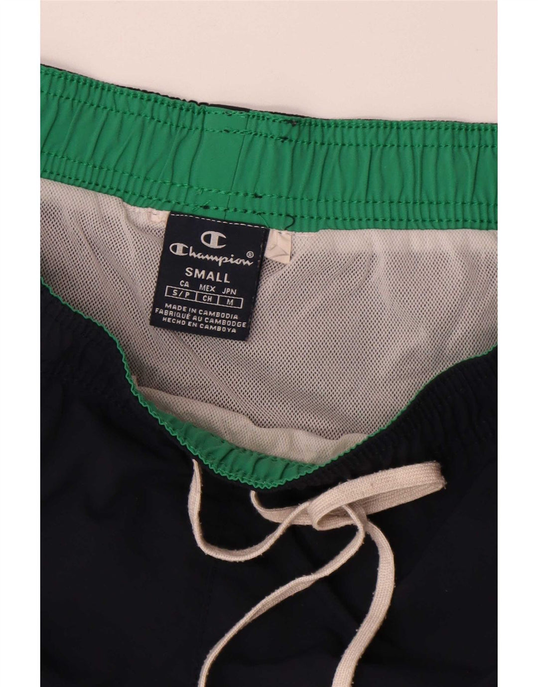 Champion Short de Bain Homme Petit Bleu Marine Polyester