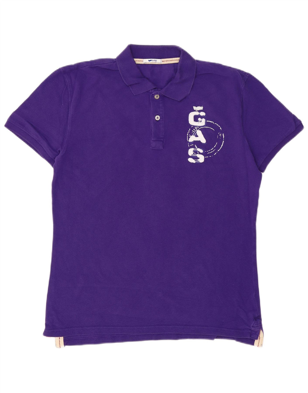 GAS Polo Graphique Homme Grand Violet Coton