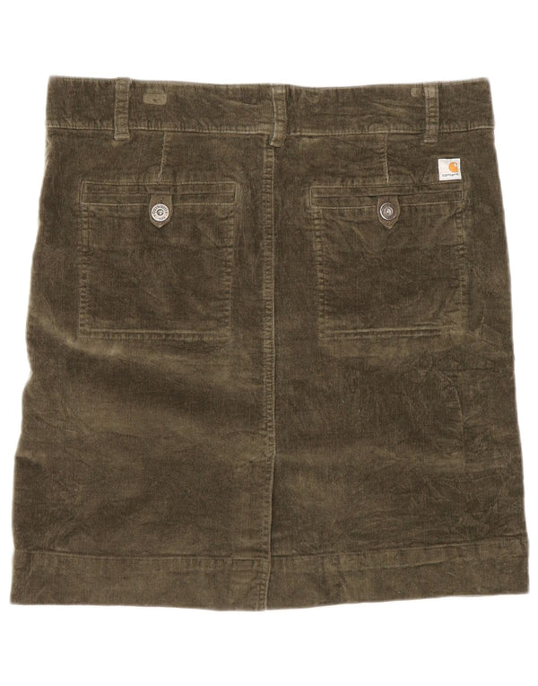 Carhartt Jupe en velours côtelé pour femme US 8 Medium W32 Coton kaki
