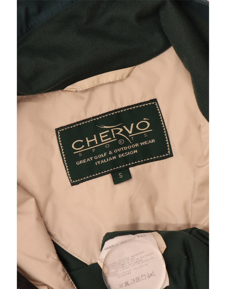 Chervo Veste coupe-vent graphique pour homme UK 36 Small Vert Colorblock