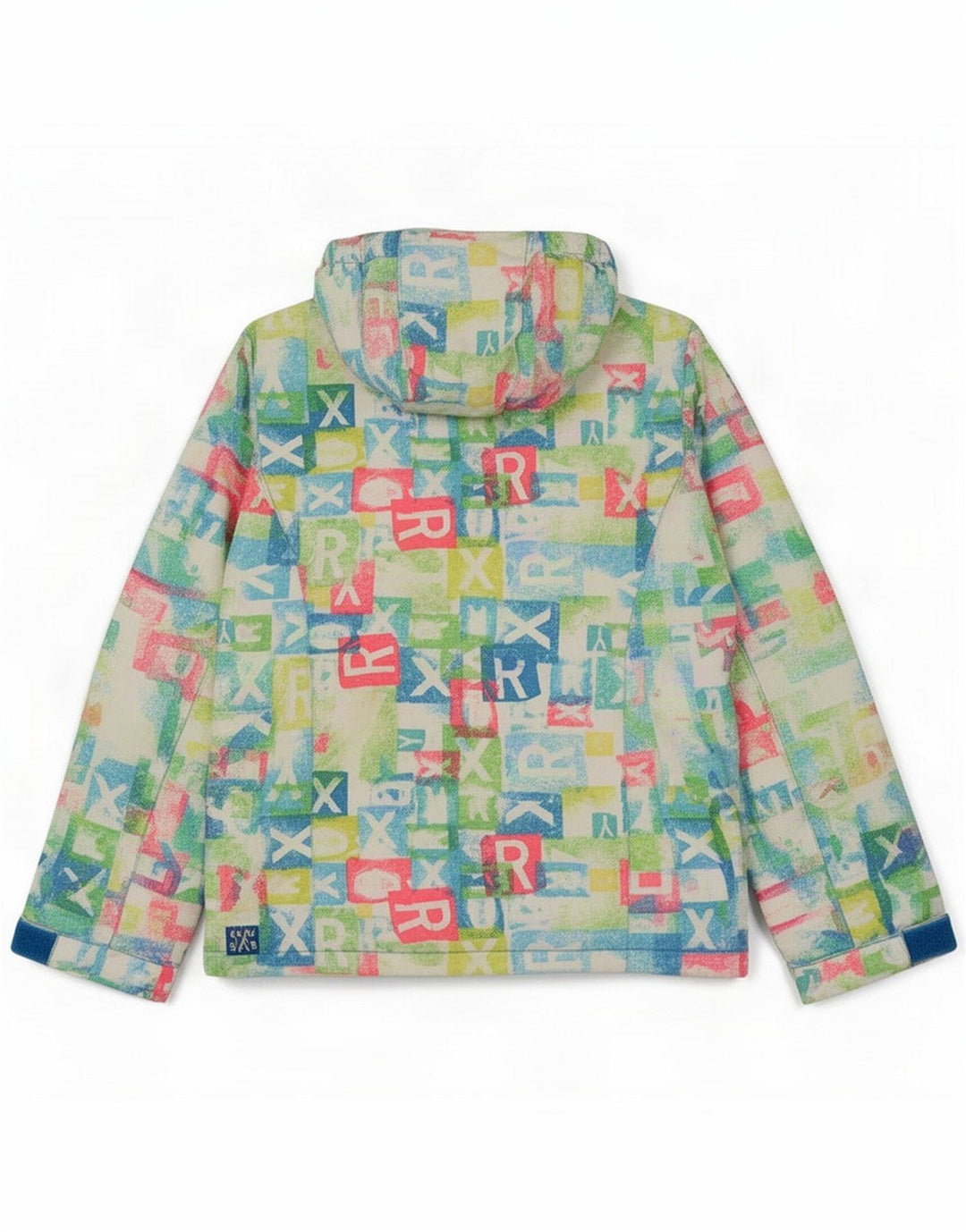 Veste de ski à capuche Roxy pour femme UK 14 Medium Multicolore Géométrique