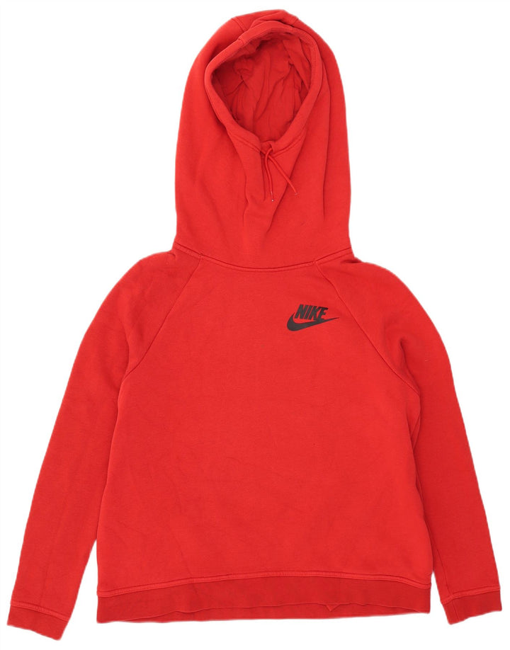 Nike Pull à capuche pour femme UK 14 Coton rouge moyen