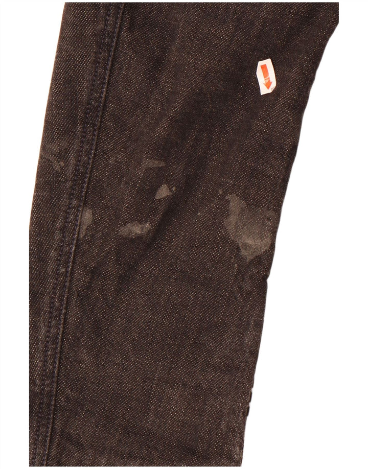 Diesel Veste blazer en jean à 3 boutons pour homme UK 38 Coton moucheté noir moyen