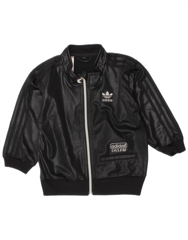 Adidas Veste de survêtement pour bébé garçon 18-24 mois Noir Polyester