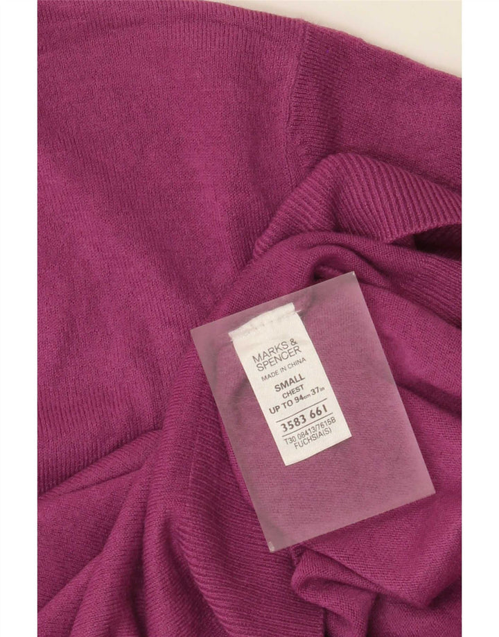 Marks & Spencer Pull col V pour homme Petit Acrylique Marron