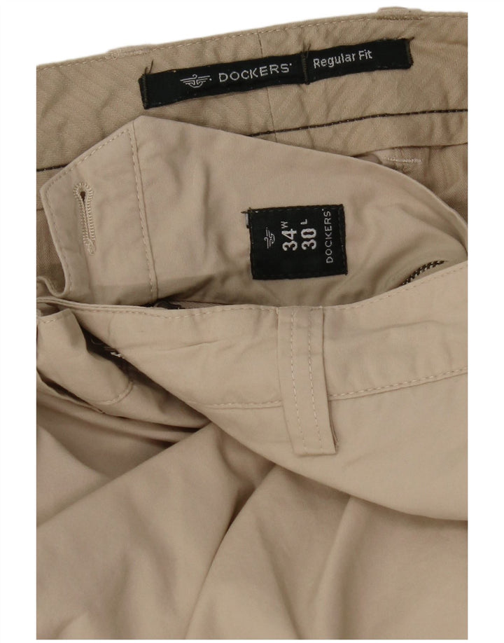 Dockers Pantalon Chino Regular Fit Homme W34 L30 Beige