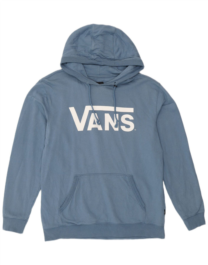 Vans Pull à capuche graphique pour hommes, grand coton bleu