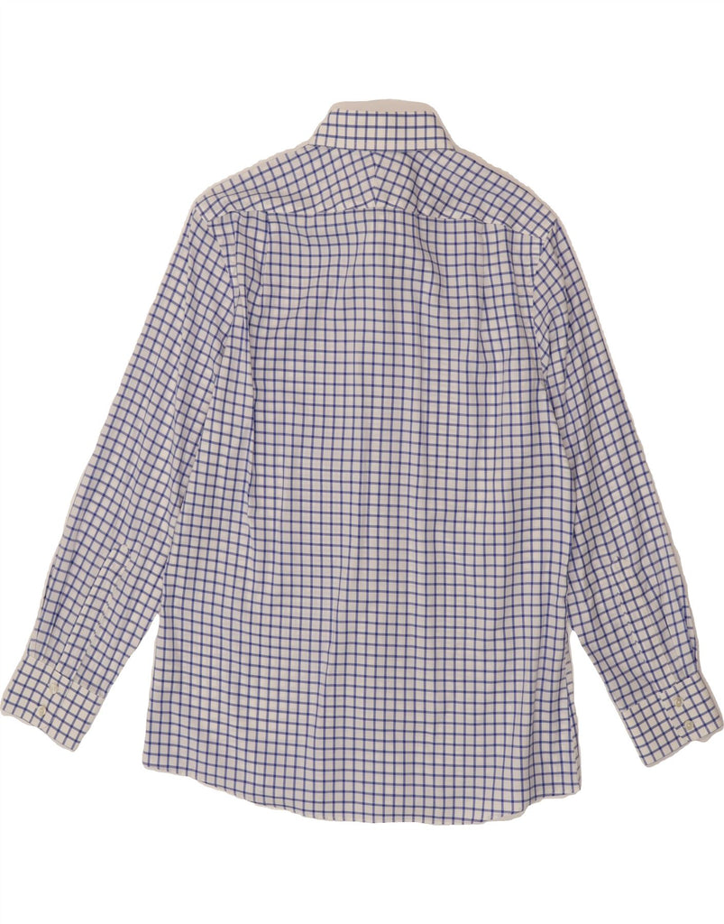 CHARLES TYRWHITT Mens Slim Fit Flannel Shirt Size 16 41 Large Blue Check Vintage Charles Tyrwhitt and Second-Hand Charles Tyrwhitt from Messina Hembry 