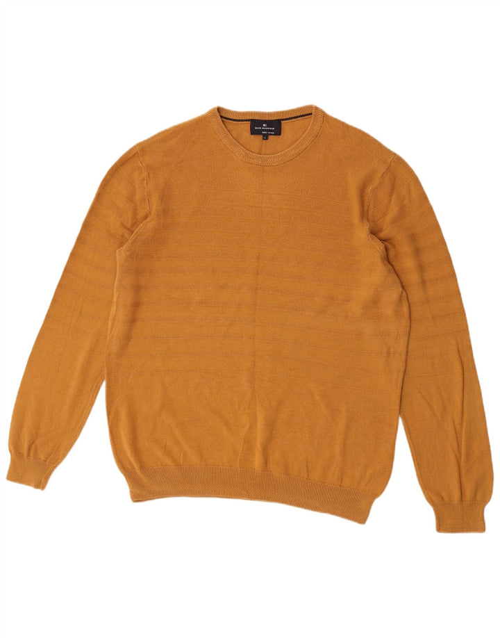 Marks & Spencer Pull à col rond bleu Harbour pour homme, grand doré