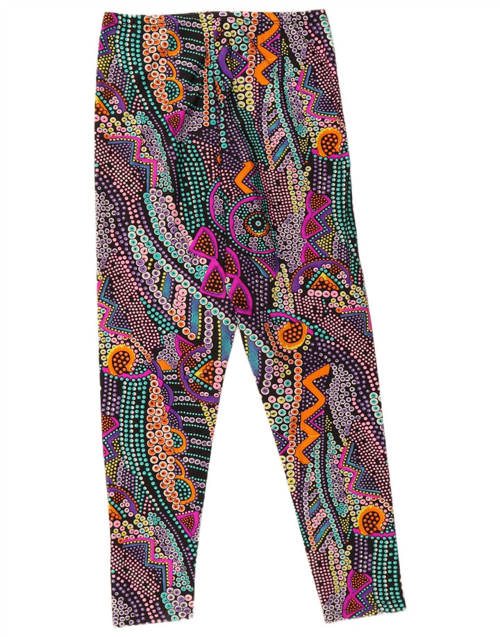 Marcel Clair Womens Crop Leggings EU 44/46 Large Multicolore Géométrique
