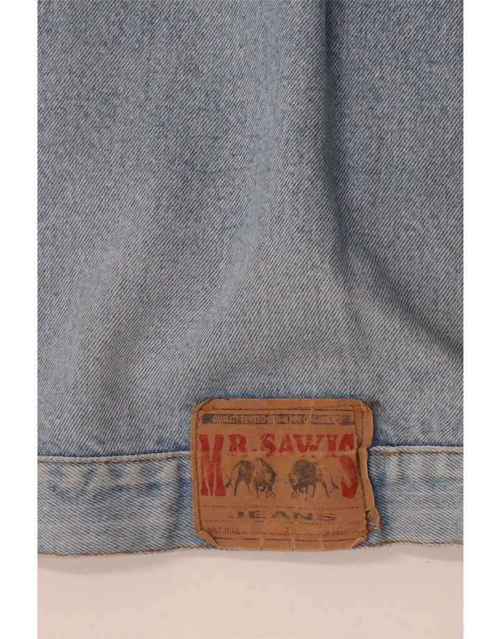 veste en denim homme vintage UK 40 Grand Bleu