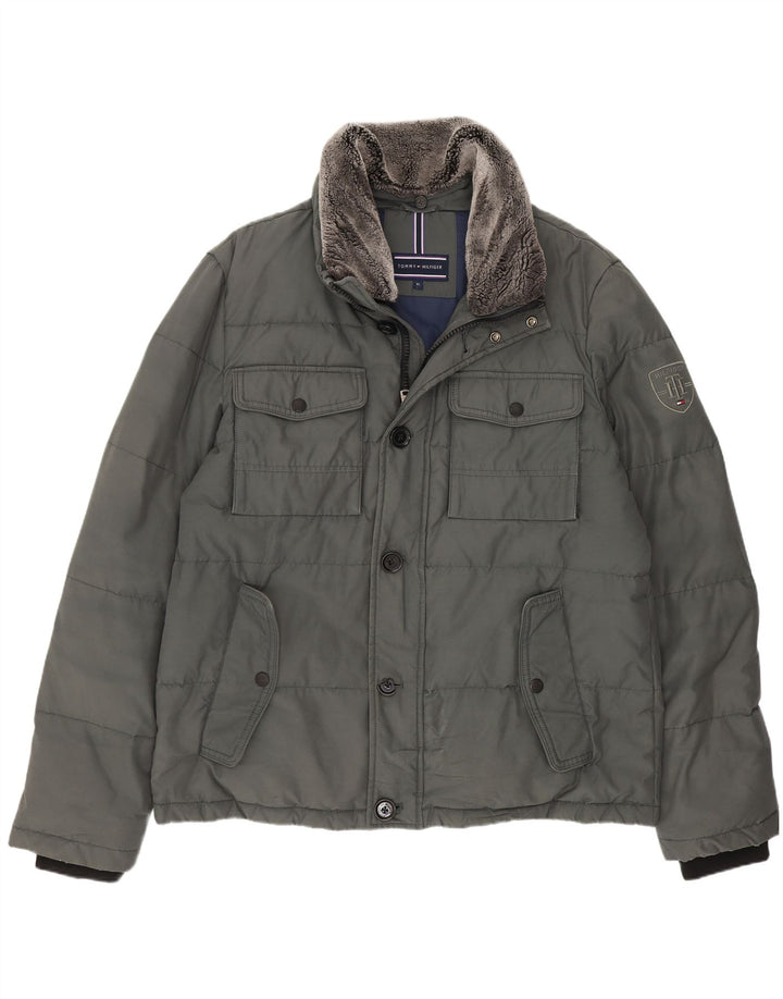 Tommy Hilfiger Veste matelassée homme UK 42 XL Vert Polyamide