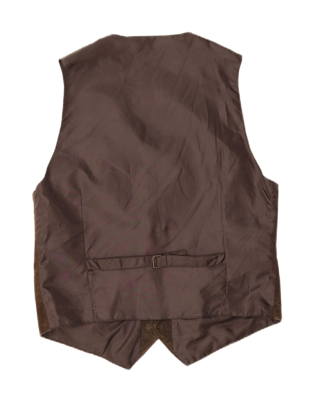 gilet en daim vintage pour homme grand cuir marron