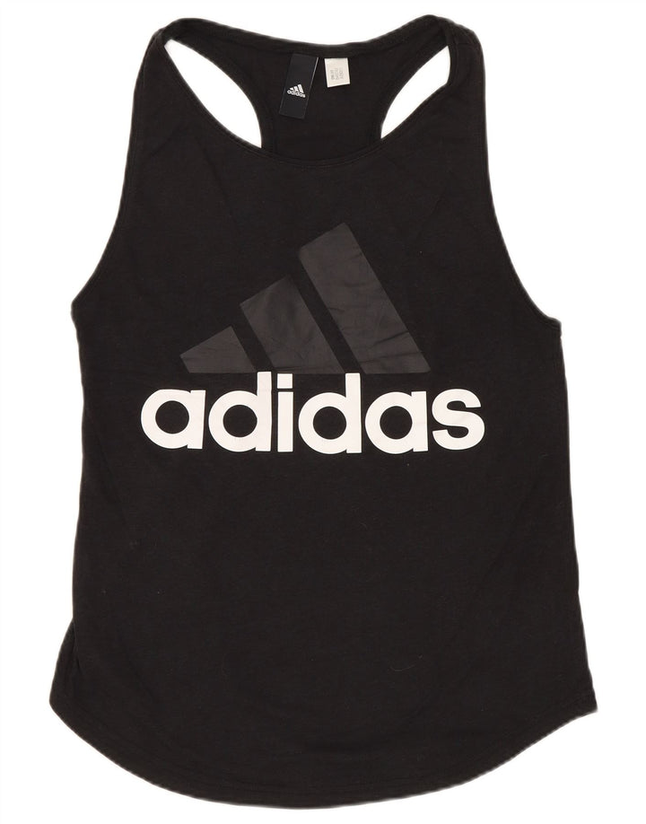 ADIDAS Débardeur graphique pour femme UK 8 Small Noir
