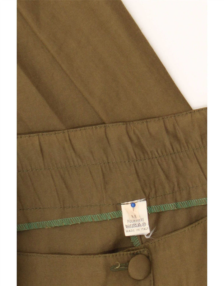Jupe évasée femme vintage Moyen W30 Kaki Polyester