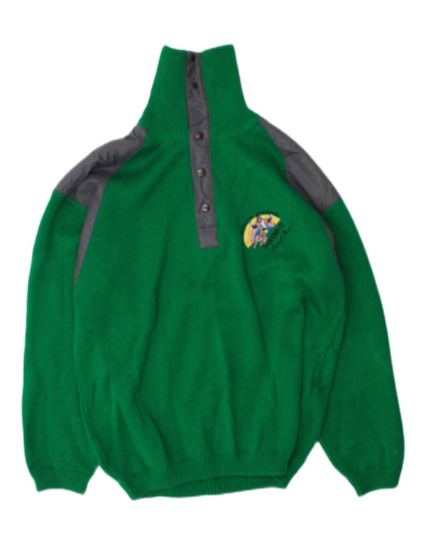Conte of Florence Pull col boutonné pour homme XL Vert