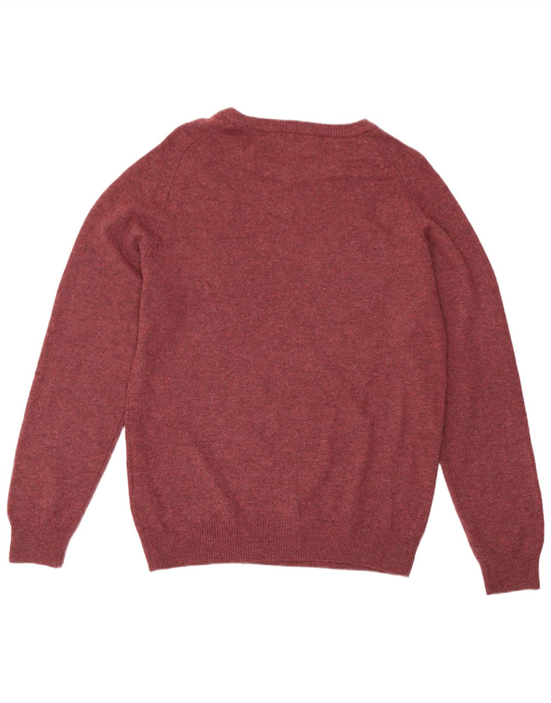 Marks & Spencer Pull Col Bateau Homme Bordeaux Moyen Laine d'Agneau