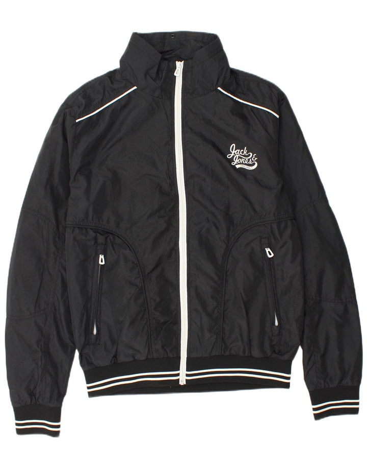 Jack & Jones Veste Bomber Homme UK 40 Large Noir Polyester