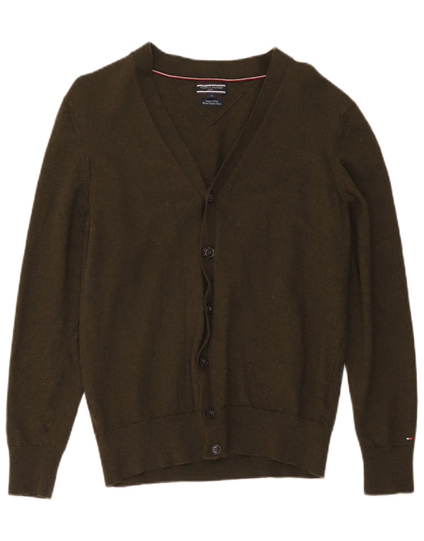 Tommy Hilfiger Pull Cardigan Femme UK 18 XL Kaki Laine
