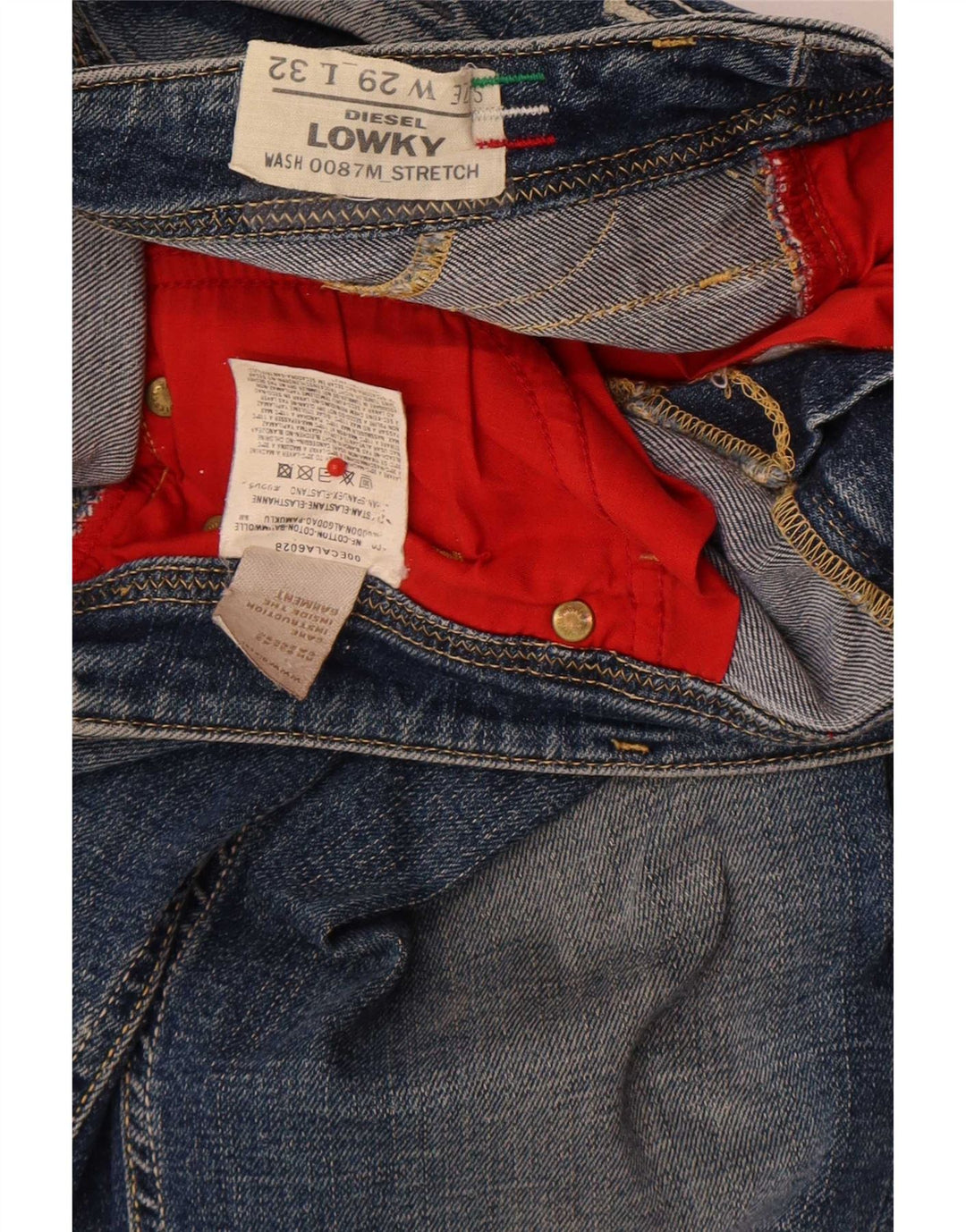 Diesel Jean Lowky Slim Femme W29 L32 Bleu Coton