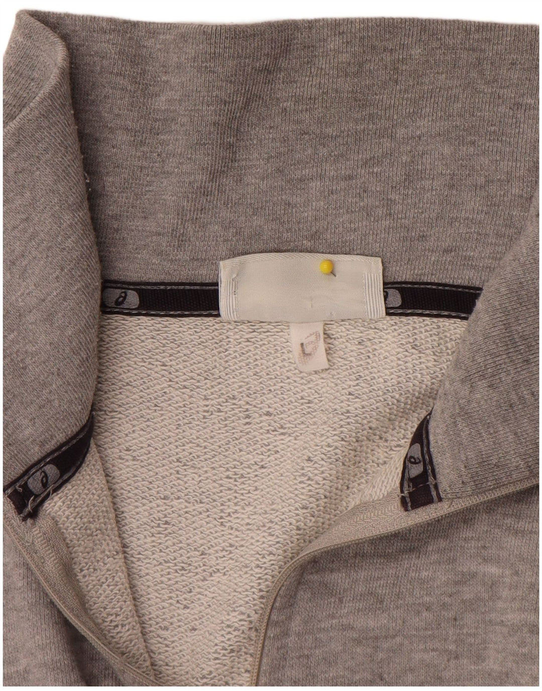 Asics Sweat-shirt à col zippé pour hommes, grand gris