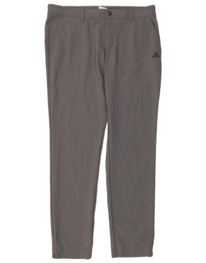ADIDAS Pantalon Chino Slim Homme W34 L32 Gris Polyester
