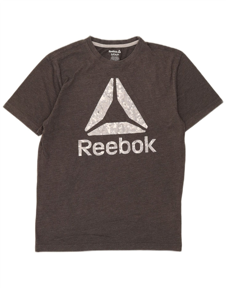 Reebok T-Shirt Graphique Homme Petit Gris Coton